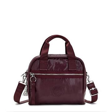 Kipling Hadya Metallic Schoudertassen Bordeaux | NL 1800KO